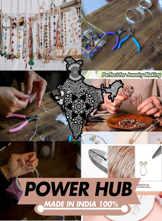 POWER HUB 10 Meter - 19 Gauge (1.02mm) Bare Copper Wire - 99.9% Pure - Dead Soft - Shiny - without Enameled - DIY Craft Jewellery - Image 2